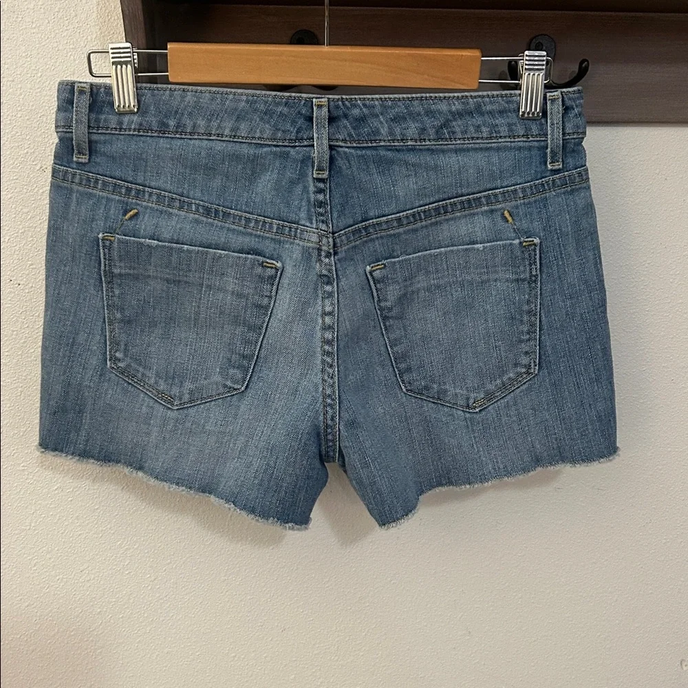 Mossimo Denim Button-Fly Women's Shorts cutoffs, stretch size 6